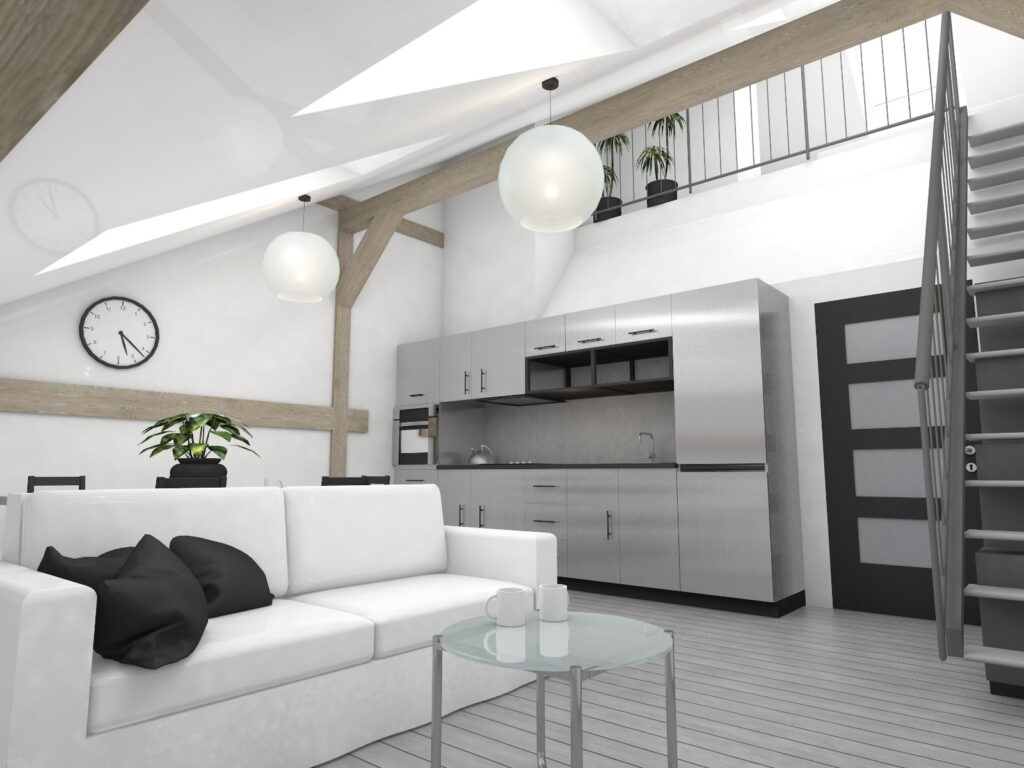 Vnitřní vizualizace rodinného domu