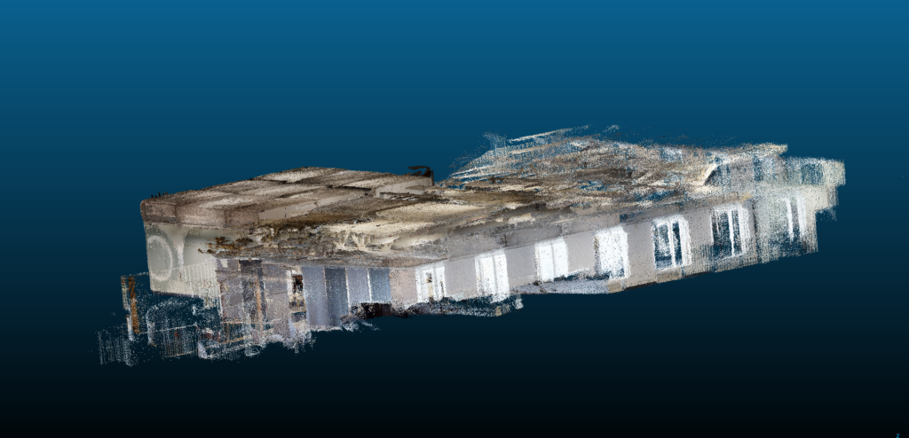 3D sken, mračno bodů