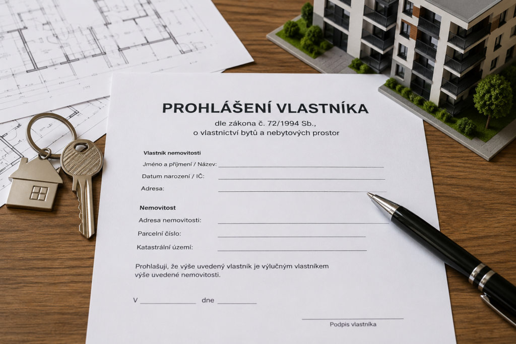 Prohlášení vlastníka